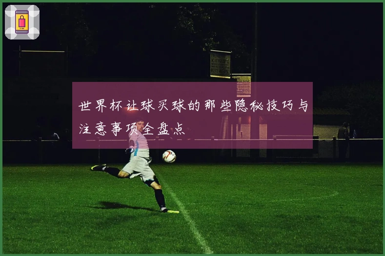 世界杯让球买球的那些隐秘技巧与注意事项全盘点